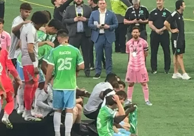 El desconsuelo de Leo Messi.