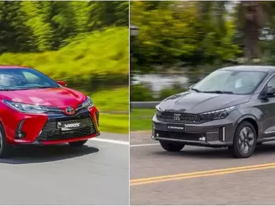 Toyota Yaris y Fiat Cronos.