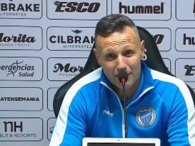 Walter Ribonetto t�cnico de Godoy Cruz/ Fuente: Captura de pantalla