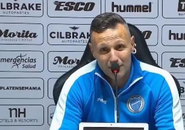 Walter Ribonetto t�cnico de Godoy Cruz/ Fuente: Captura de pantalla