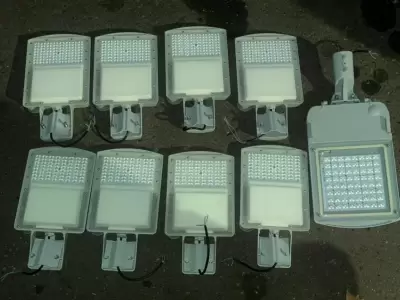Luminarias recuperadas del Municipio de Las Heras/ Fuente: Ministerio de Seguridad.
