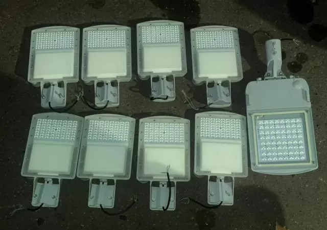 Luminarias recuperadas del Municipio de Las Heras/ Fuente: Ministerio de Seguridad.