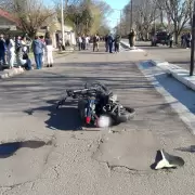 Conmoci�n en San Rafael: un adolescente muri� tras perder el control de su moto