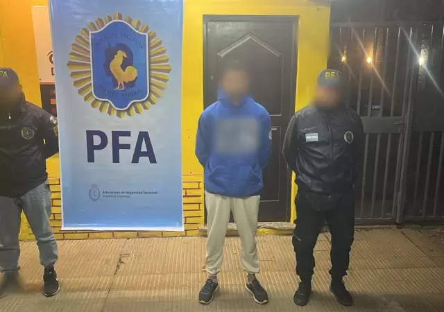 El detenido en Argentina. Gentileza PFA.