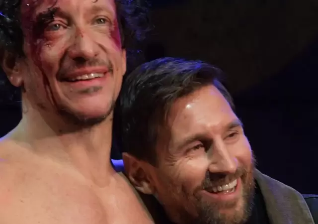 Lionel Messi asisti con su familia a ver 'Rocky' y emocion a Nicols Vzquez.