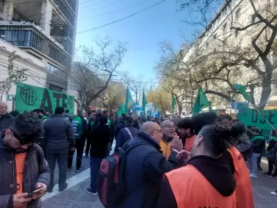 Protesta de ATE en la Legislatura provincia.