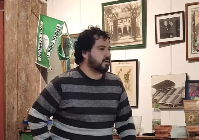 Hugo Fernando Videla estuvo en el Museo de Ferro con su obra literaria
