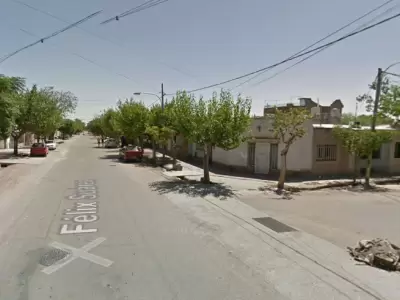 La esquina d�nde ocurri� el violento incidente.