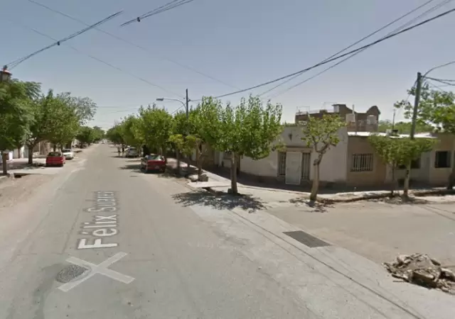 La esquina d�nde ocurri� el violento incidente.
