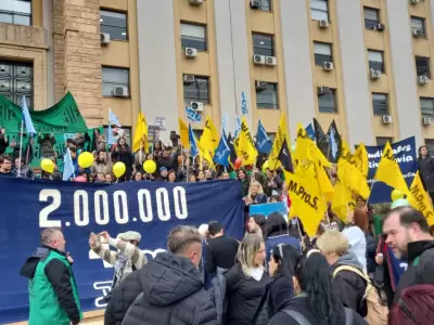 Protesta en Casa de Gobierno