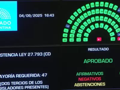 El resultado de la votaci�n en el Senado.