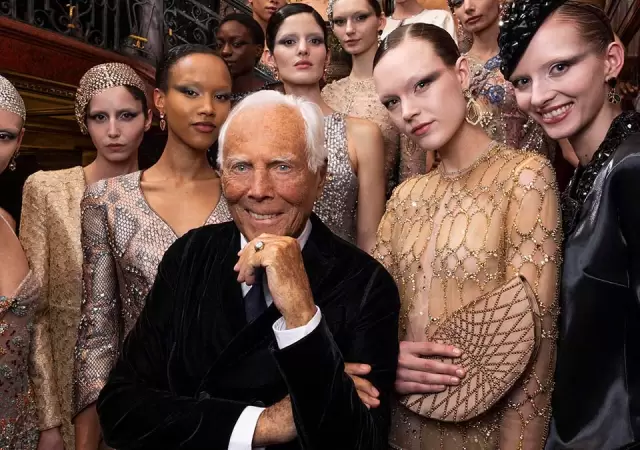 Giorgio Armani (1934 - 2015).