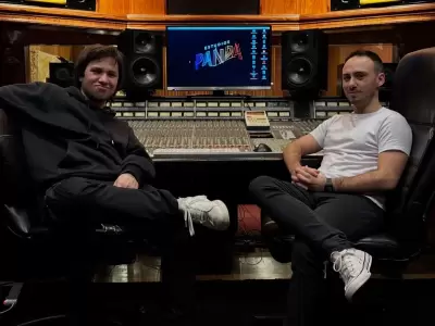 Javier luego de grabar su disco en Panda