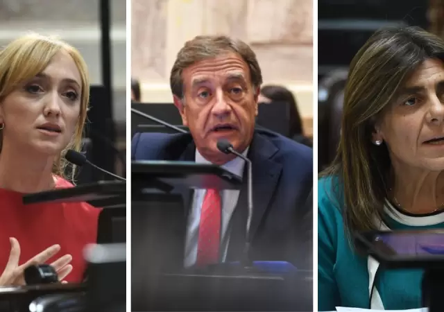 Anabel Fern�ndez Sagasti, Rodolfo Su�rez y Mariana Juri.