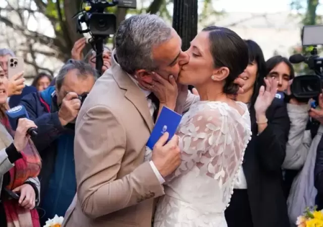Pablo Javkin se cas� con Luisina Fruci en Rosario.
