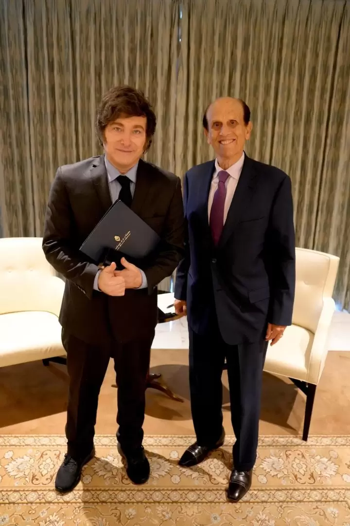 Javier Milei y Michael Milken.