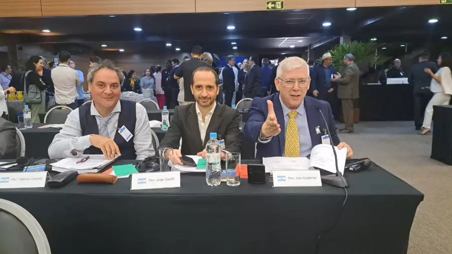 Jorge Santilli en plena sesi�n parlamentaria.