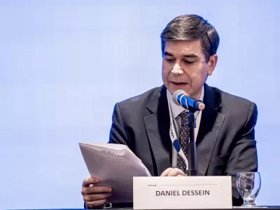 Daniel Dessein present� el desglose del �ltimo informe semestral de la entidad. (Imagen: gentileza ADEPA)