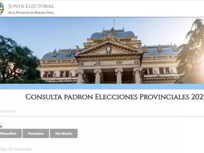 Padr�n electoral Buenos Aires/ Fuente: Junta Electoral