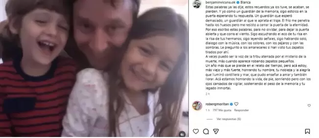 Emotiva publicaci�n de Benjam�n Vicu�a.