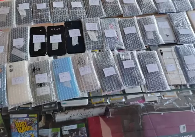 Celulares decomisados en Guaymall�n/ Fuente: Ministerio de Seguridad de Mendoza