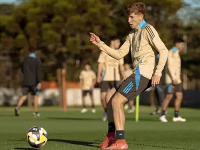 Santino Andino entren� con la Selecci�n Sub 20.