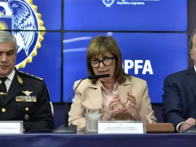 La ministra de Seguridad brind� detalles del operativo.
