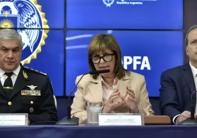 La ministra de Seguridad brind� detalles del operativo.