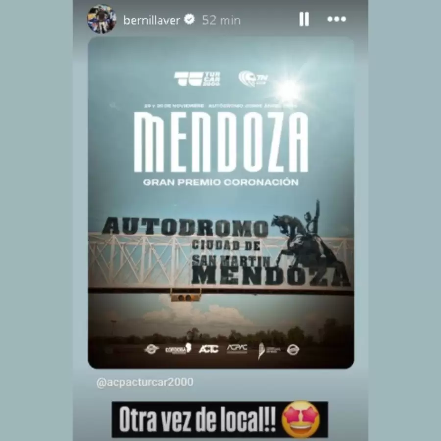 La reacci�n de Berni Llaver al conocerse la noticia.
