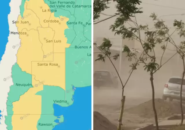 Fuerte viento en Mendoza: pronstico completo y temperaturas previstas.