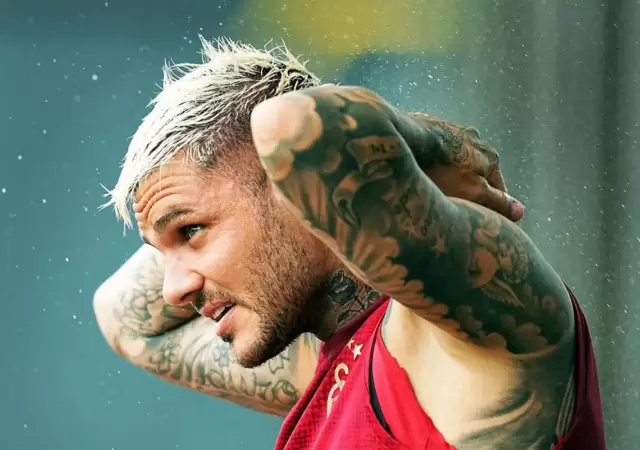 Icardi comparti imgenes del cambio en uno de sus tatuajes ms comentados.