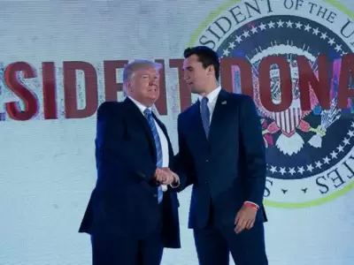 Donald Trump y Charlie Kirk.