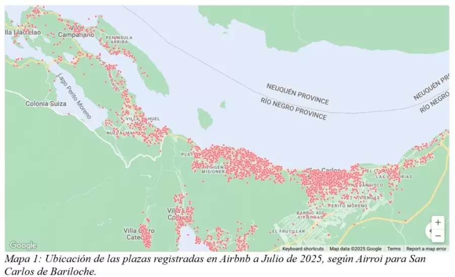 Bariloche y los alquileres tur�siticos.