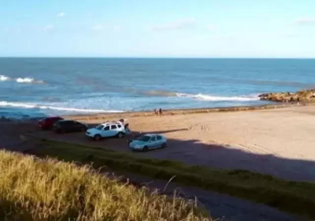 El sector de la costa donde apareci� el cad�ver. (Gentileza: Cr�nica)