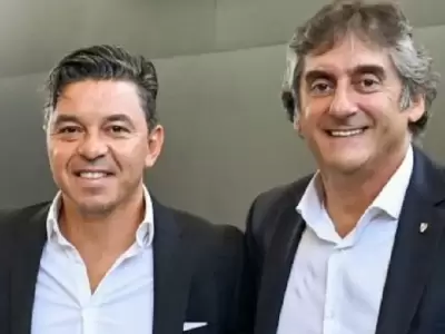 Marcelo Gallardo junto a Enzo Francescoli