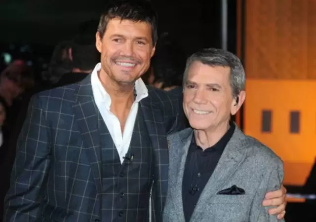 Tinelli junto a Alberto Bad�a.