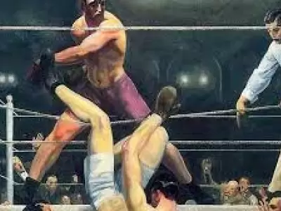 Retrato de la c�lebre pina de Firpo que derrib� a Dempsey