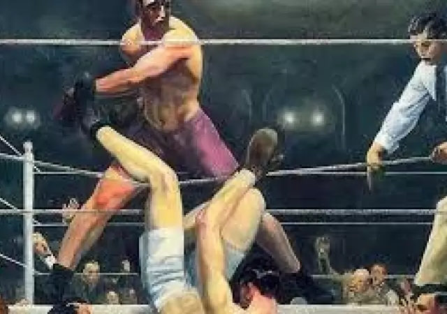 Retrato de la c�lebre pina de Firpo que derrib� a Dempsey
