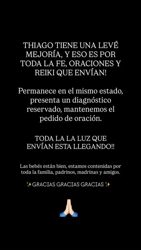 Daniela Celis habló sobre la salud de Thiago, padre de sus gemelas/ Fuente: Instagram Daniela Celis