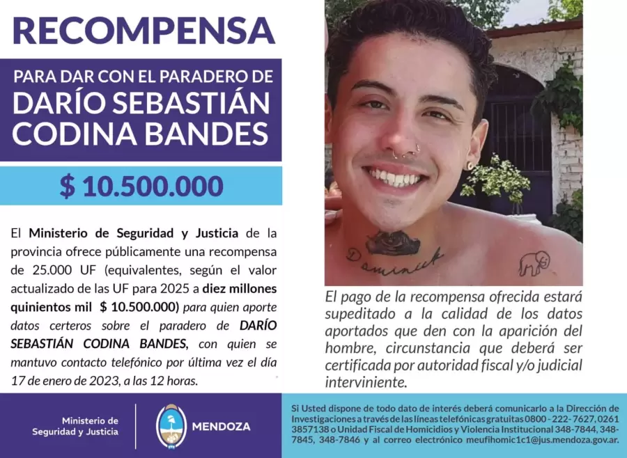 Dar�o Sebasti�n Codina Bandes/ Fuente: Ministerio de Seguridad