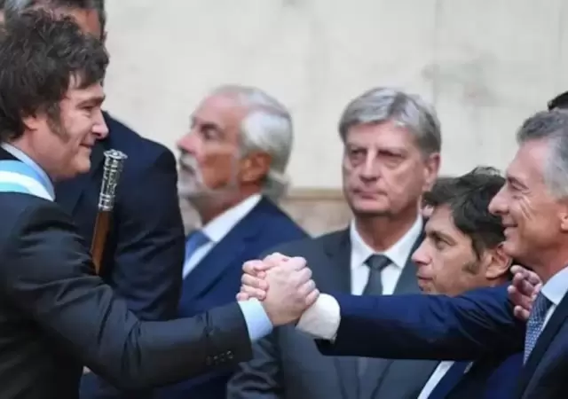 Javier Milei y Mauricio Macri.