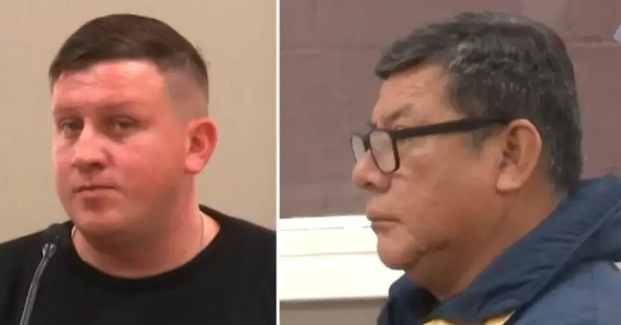 William Romero, de Misiones, y Rolando R�os, de Salta. Los abusadores y condenados en el juicio de Santiago del Estero.