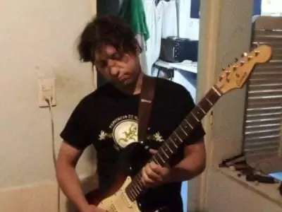Mauco Cuello, el m�sico agredido en agosto.