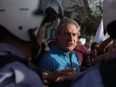 El intendente Omar F�lix en el acto en San Rafael. (Foto: prensa Municipalidad de San Rafael)