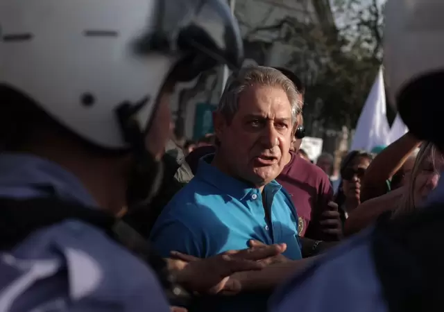 El intendente Omar F�lix en el acto en San Rafael. (Foto: prensa Municipalidad de San Rafael)