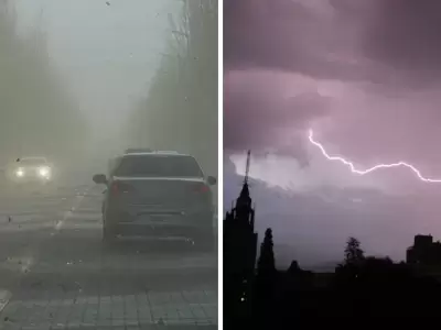 Temperaturas agradables pero alerta por Zonda y tormentas en el sur provincial.