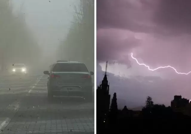 Temperaturas agradables pero alerta por Zonda y tormentas en el sur provincial.