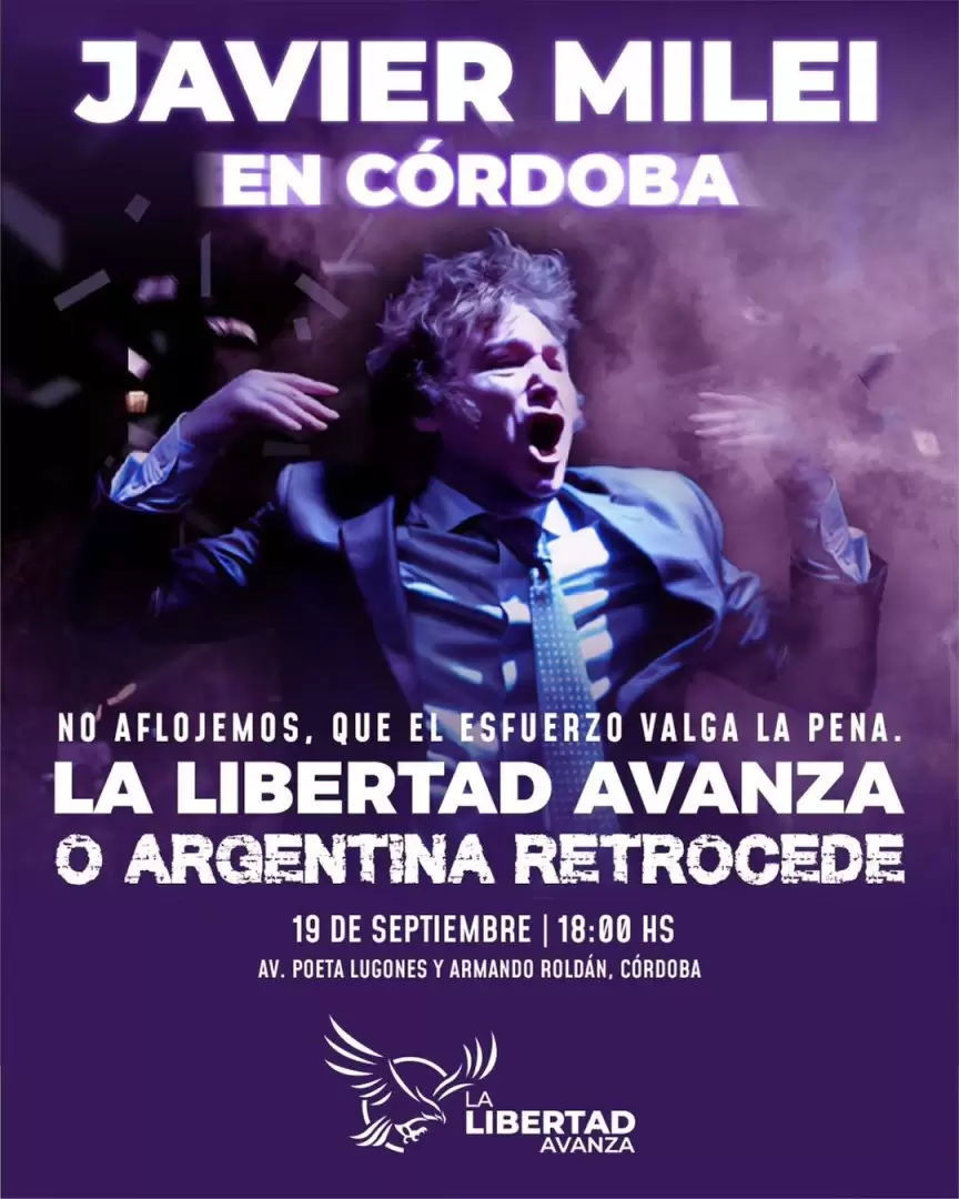 Javier Milei en C�rdoba.