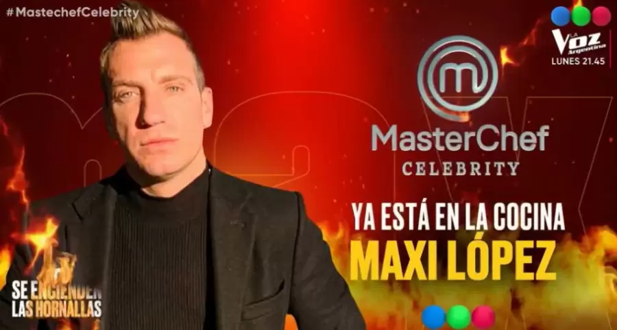Peligra la participación de Maxi López en Master Chef.