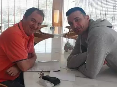 Borinsky con Scaloni.